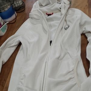 North Face womens off white light jacket